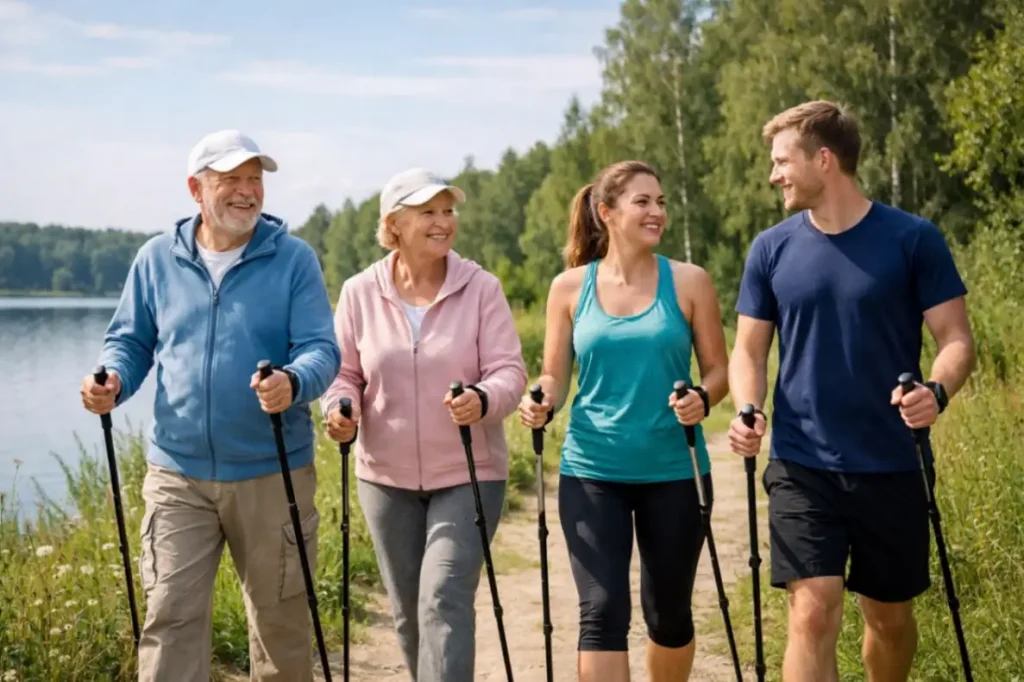 Скандинавская ходьба — идеальный фитнес для любого возраста Скандинавская ходьба — идеальный фитнес для любого возраста
